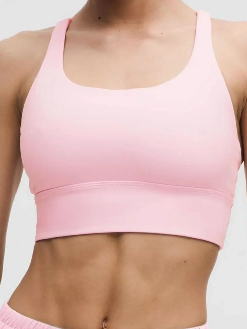 LULULEMON Pink Energy Longline Bra Size 8